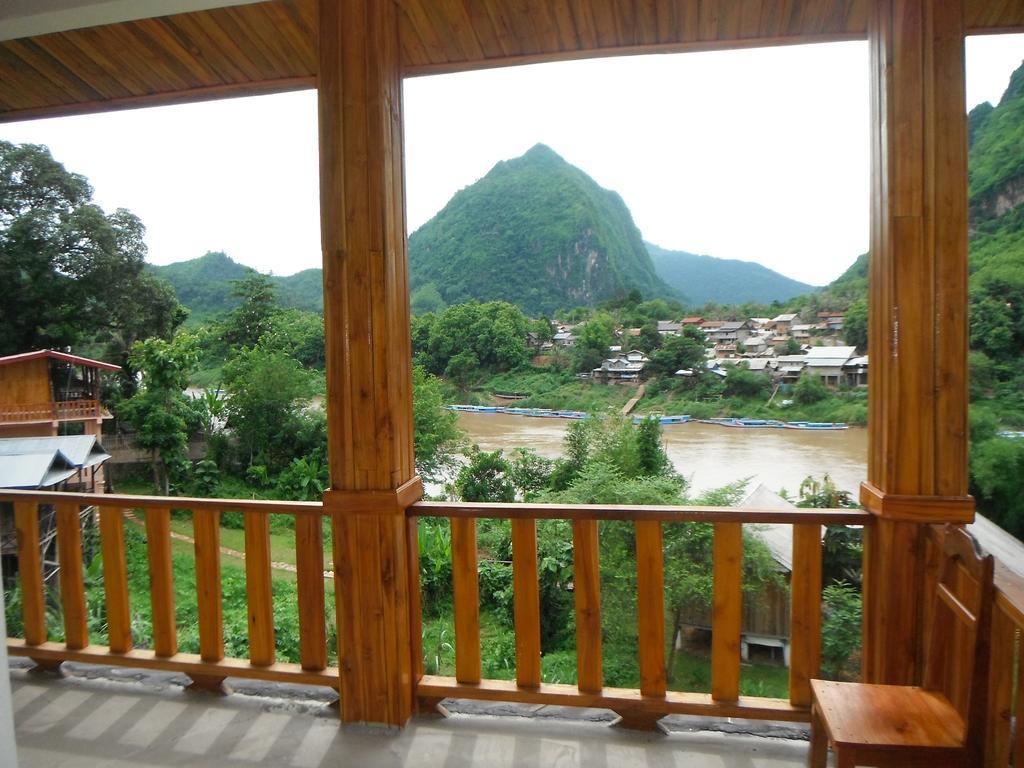 วองมานี่เกสต์เฮาส์ Nong Khiaw ภายนอก รูปภาพ